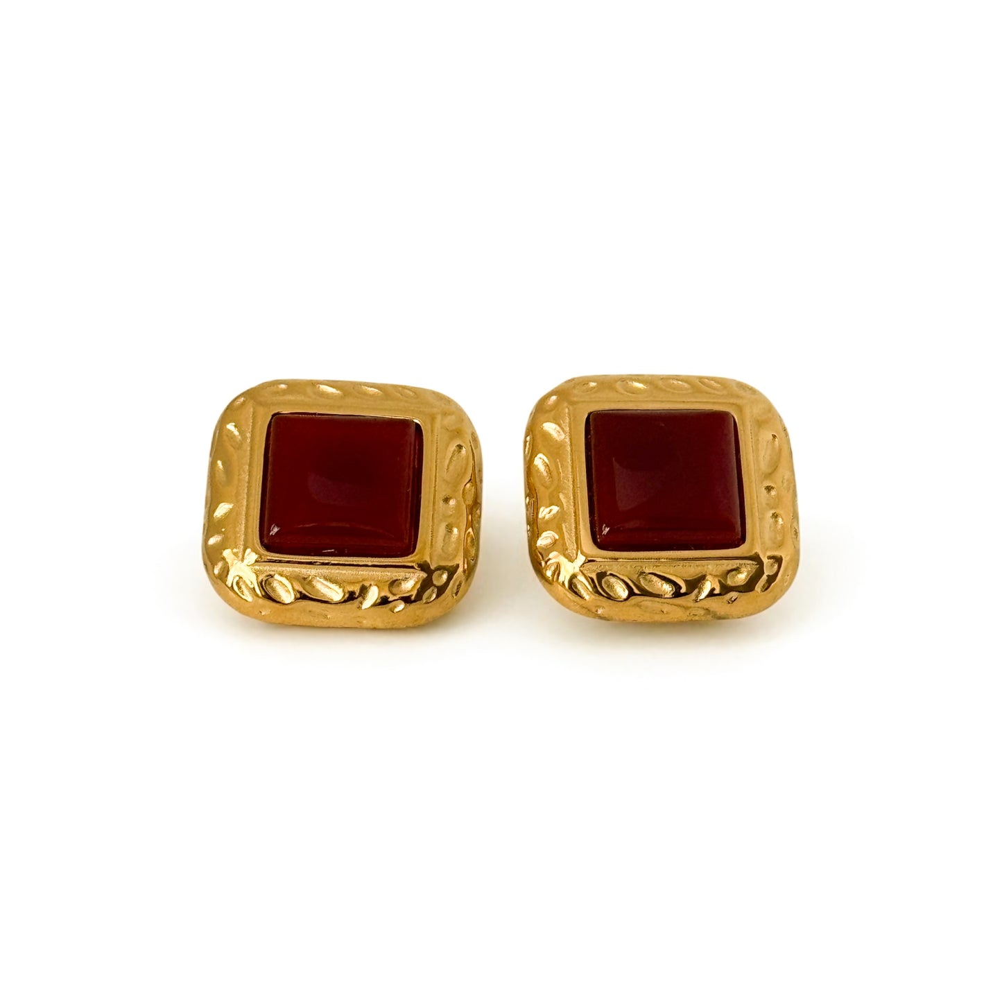 Celeste Earrings - Burgundy